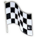 Checkered Racing Flag Pin